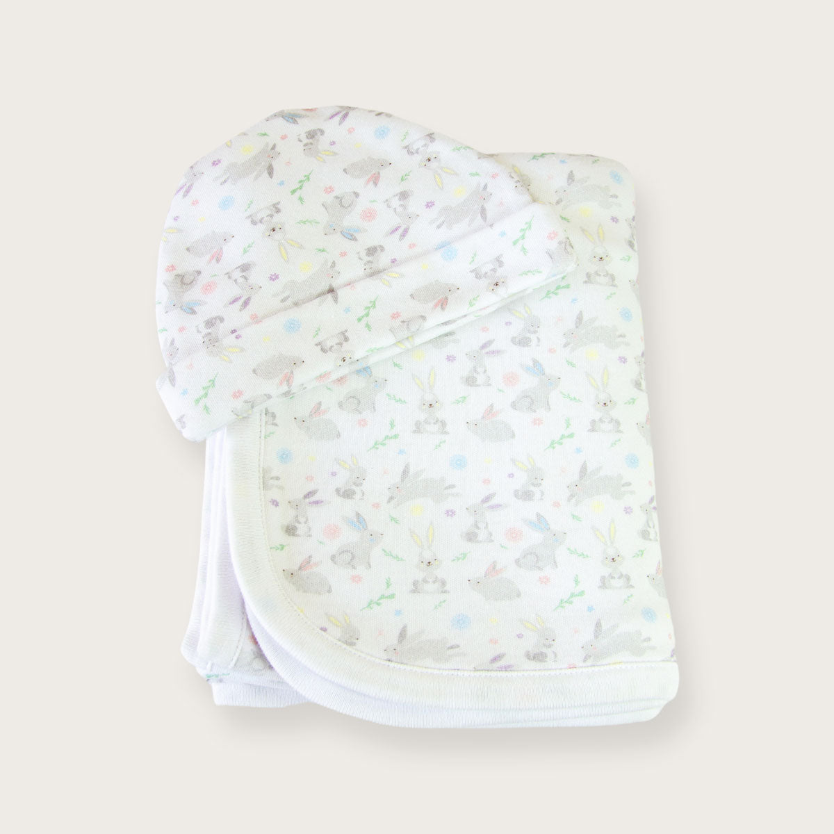 Bouncy Bunny Blanket & Hat Gift Set