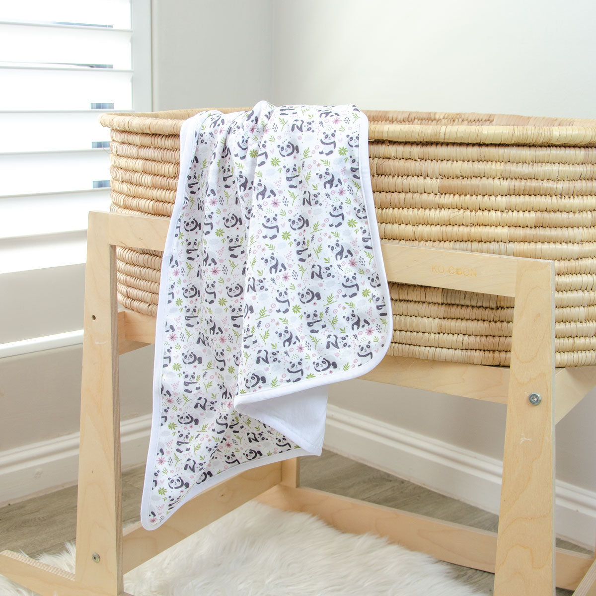 Playful Panda Blanket & Hat Gift Set