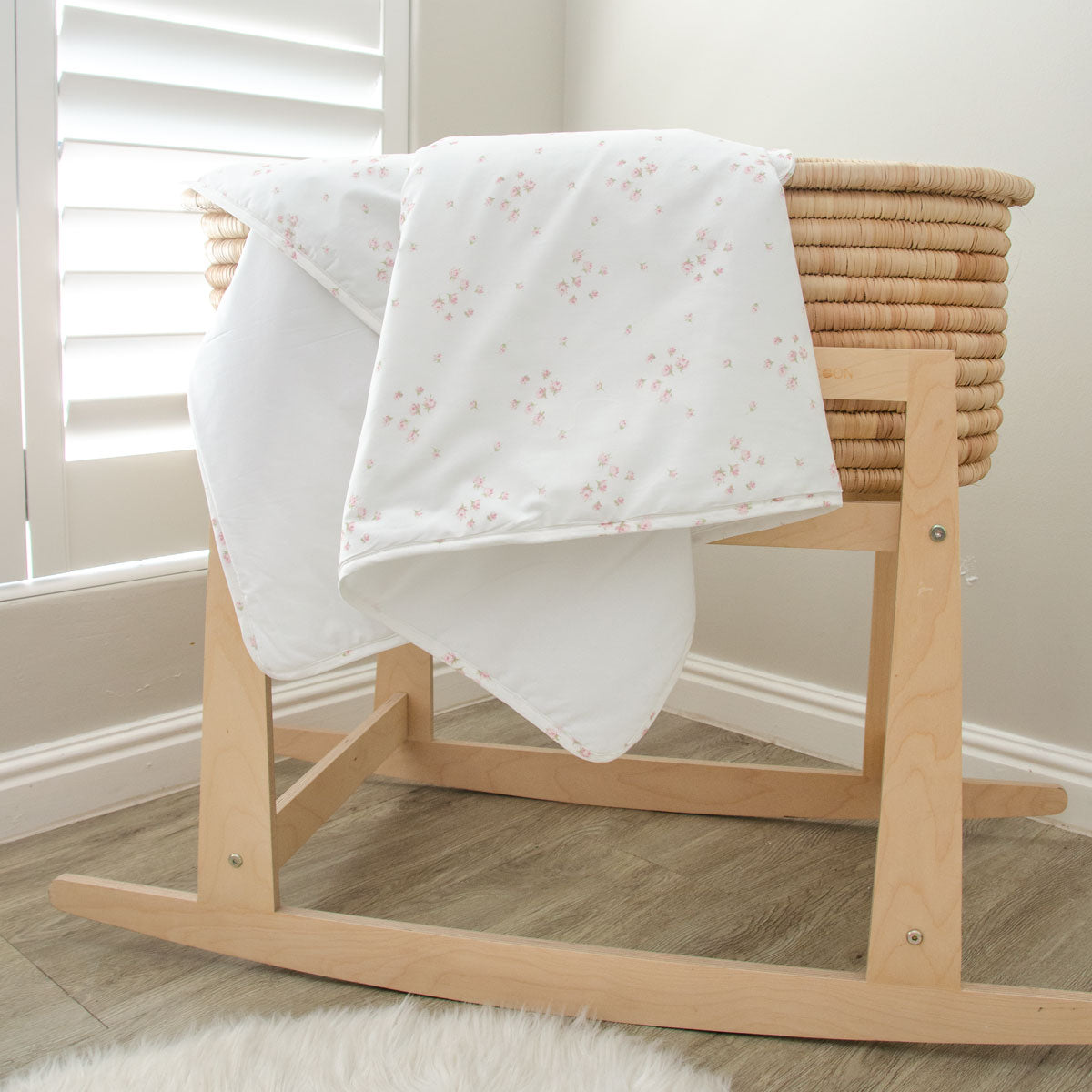 Pink Rose Cot Comforter