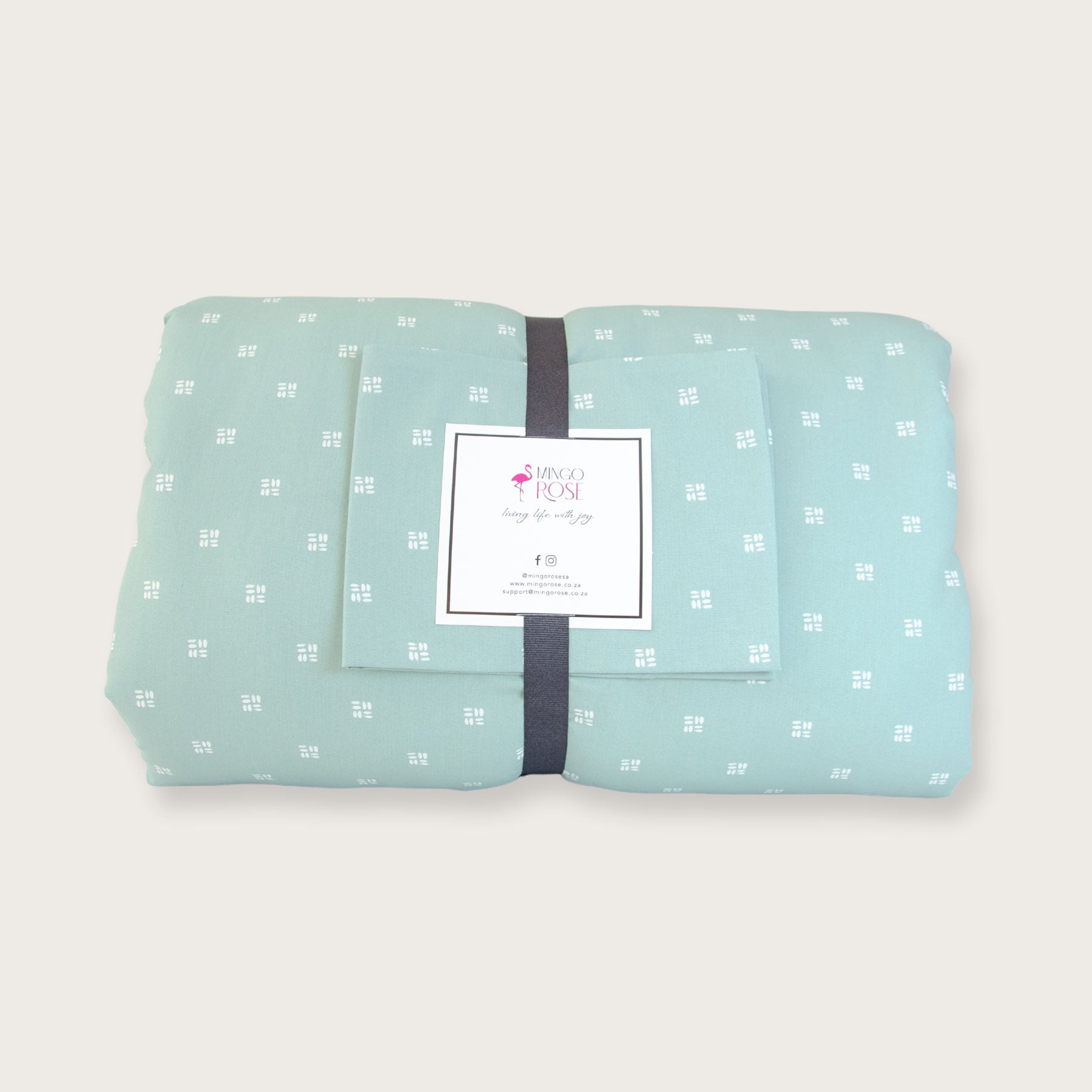 Soothing Sage Cot Comforter & Pillowcase Set