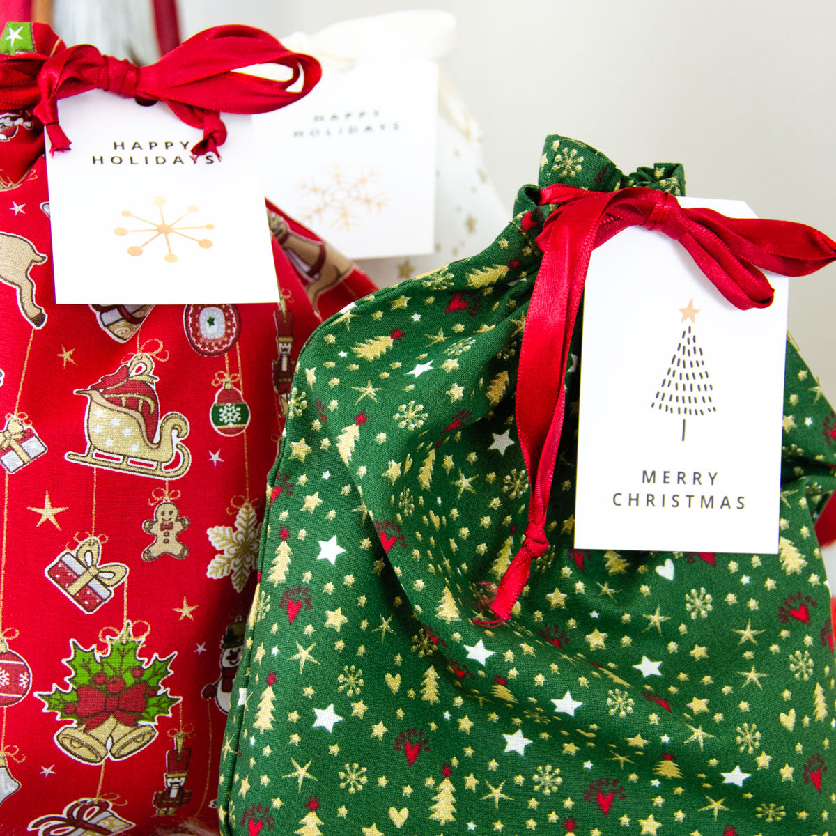 Christmas Gift Bags - Set of 3