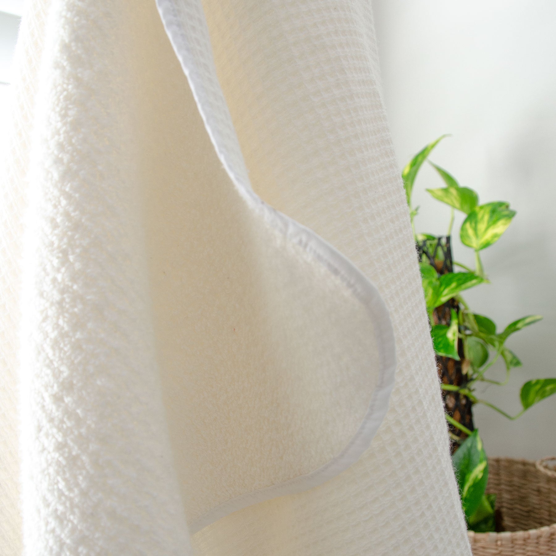 Waffle-Weave Hooded Towel