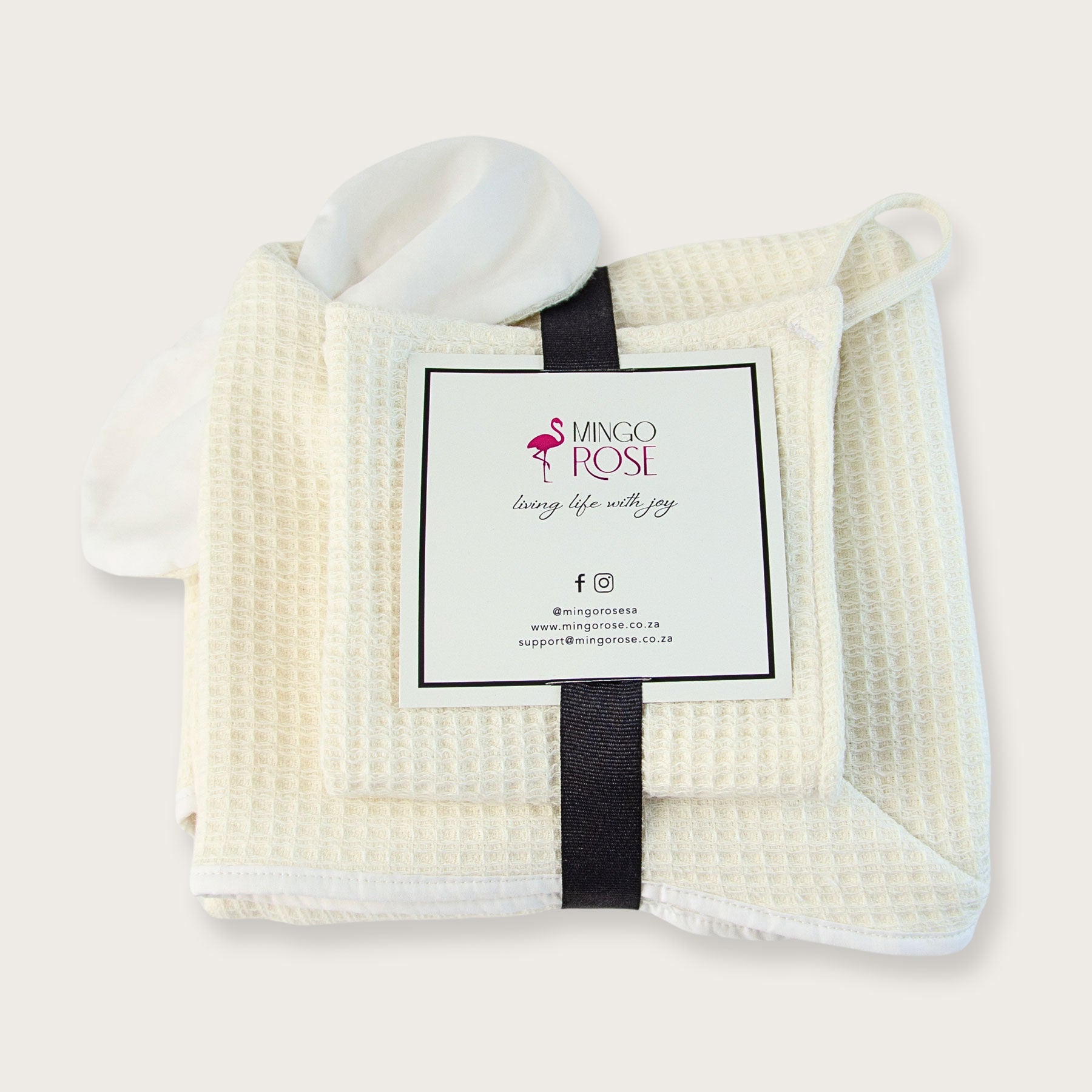 Waffle-Weave Hooded Towel