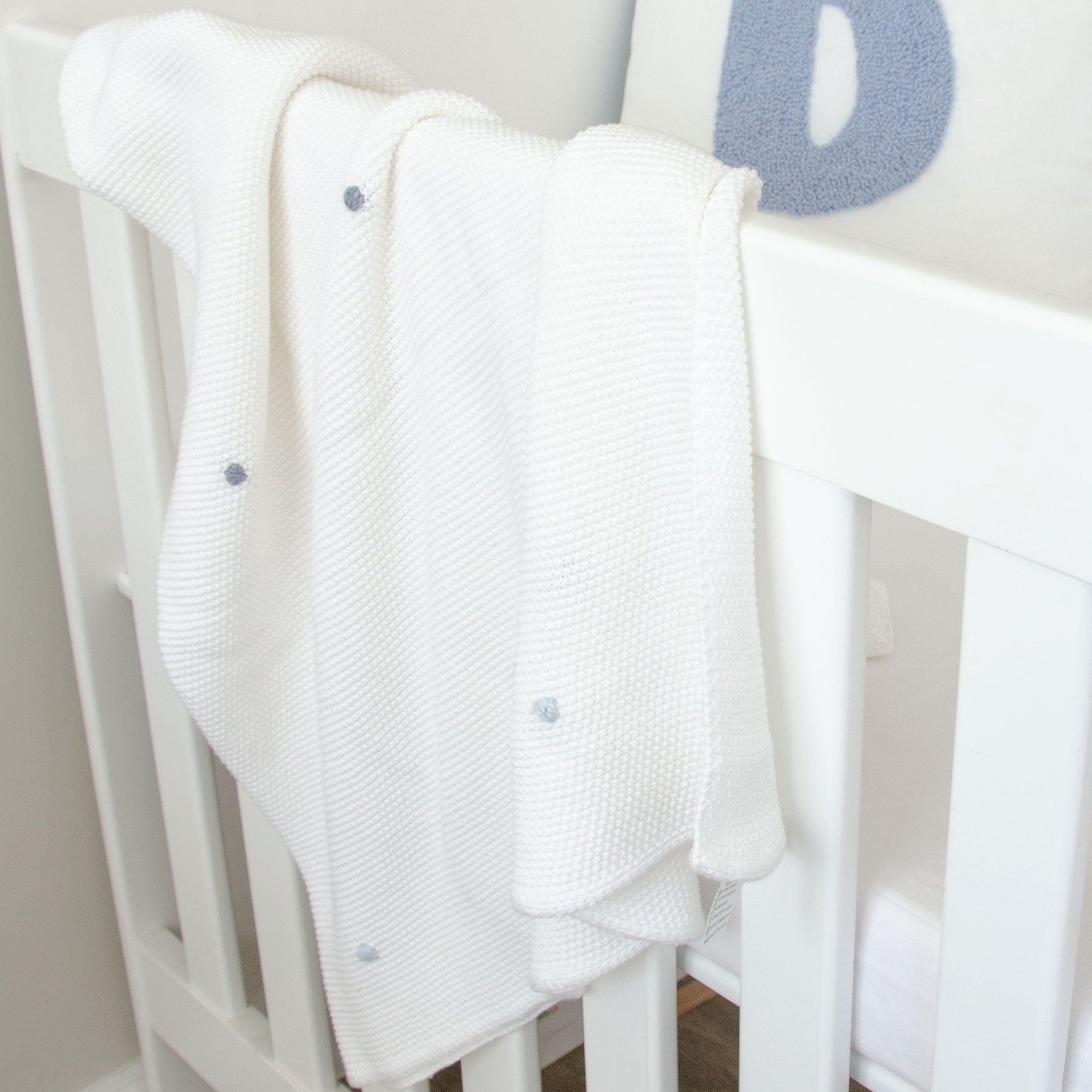 Hand-Stitched Crocheted Cot Blanket