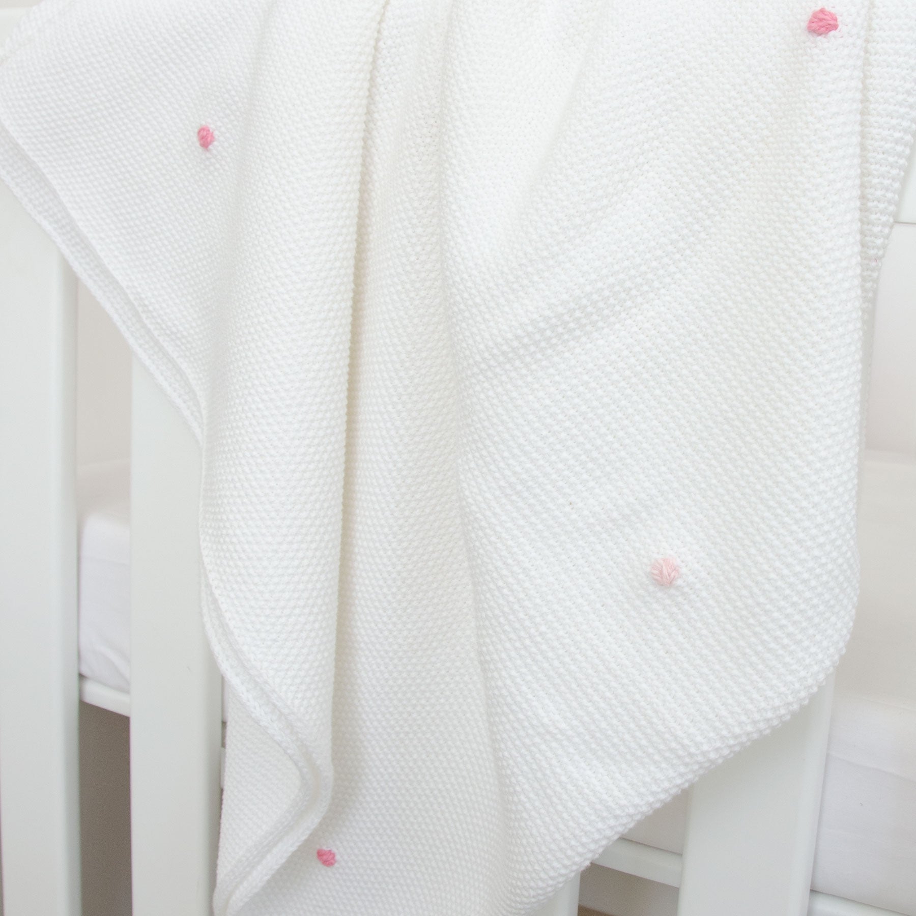 Hand-Stitched Crocheted Cot Blanket