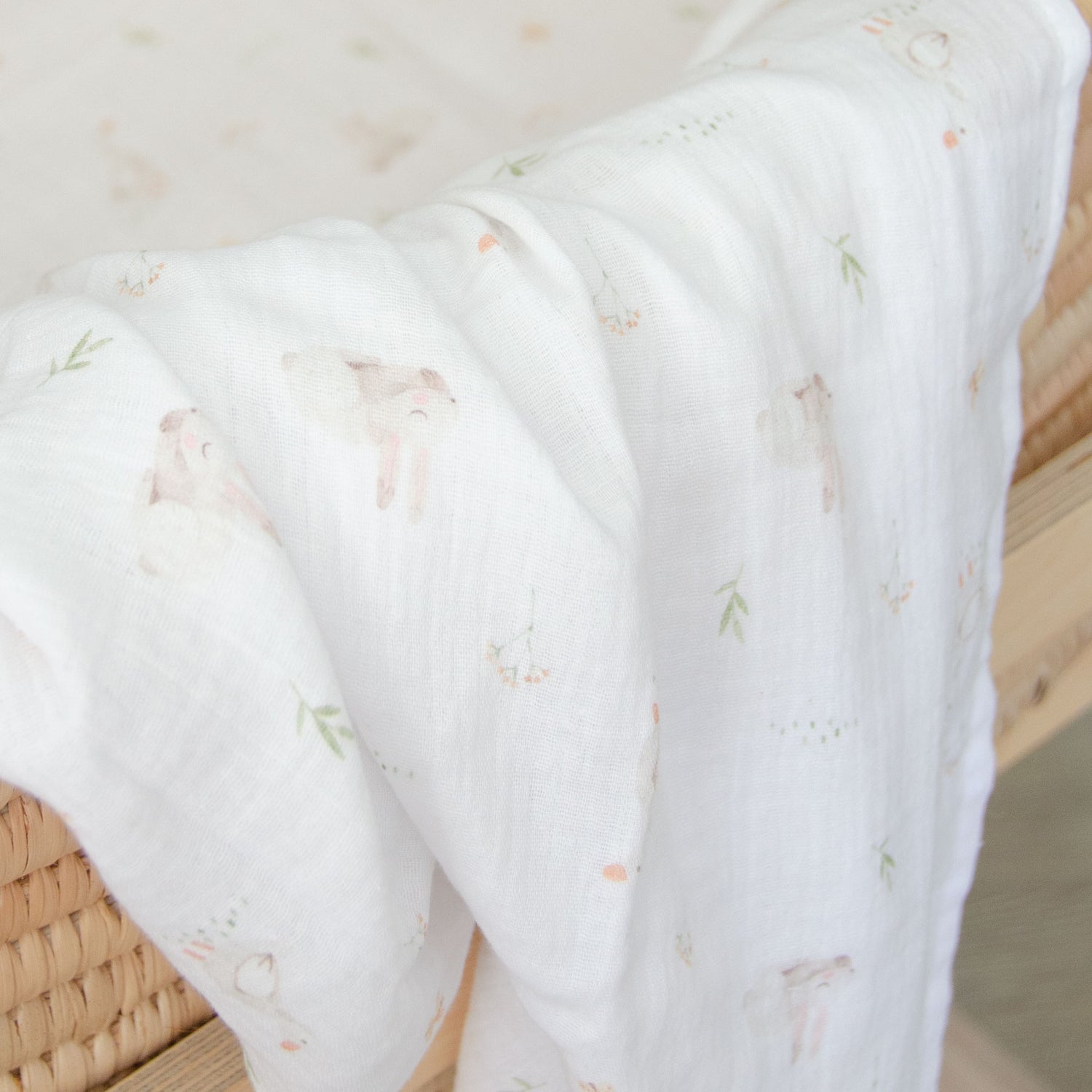Farm Babies Muslin Blanket Set
