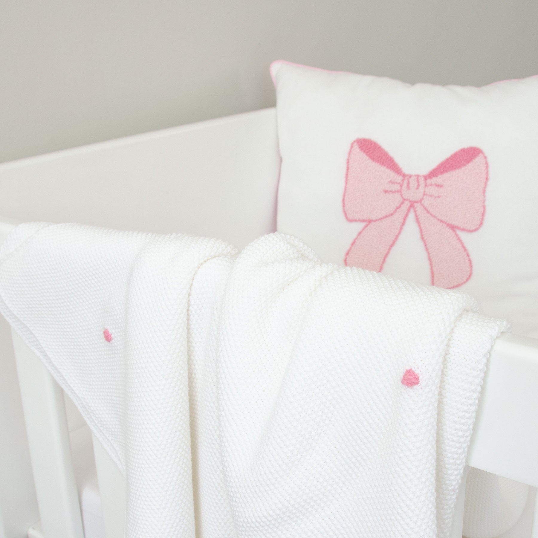 Pink Bow Decor Scatter Cushion