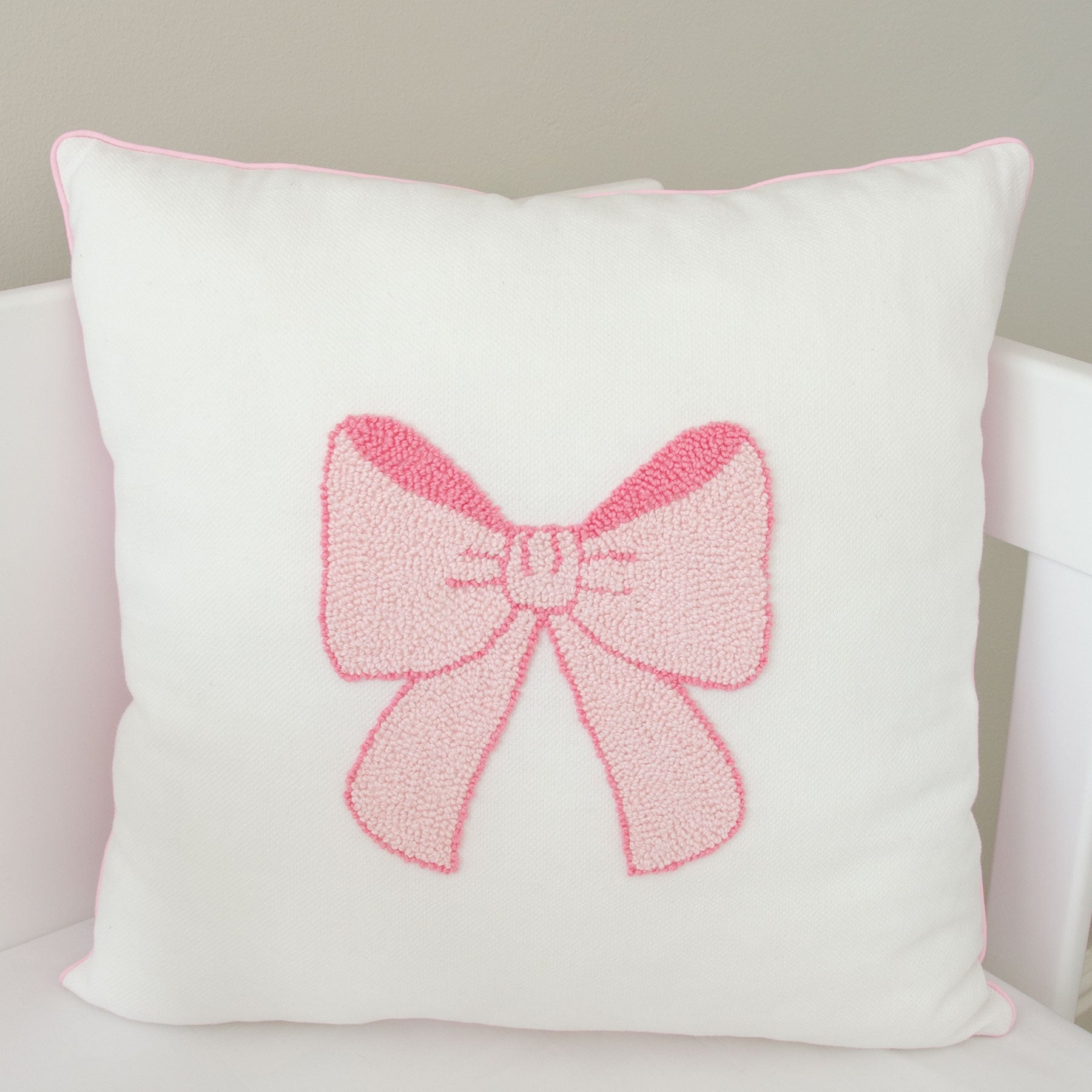 Pink Bow Decor Scatter Cushion
