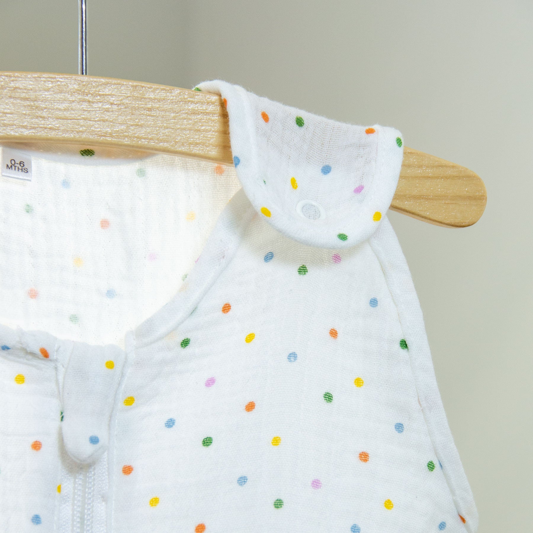 Spotty Muslin Summer Sleeping Bag & Blanket Set