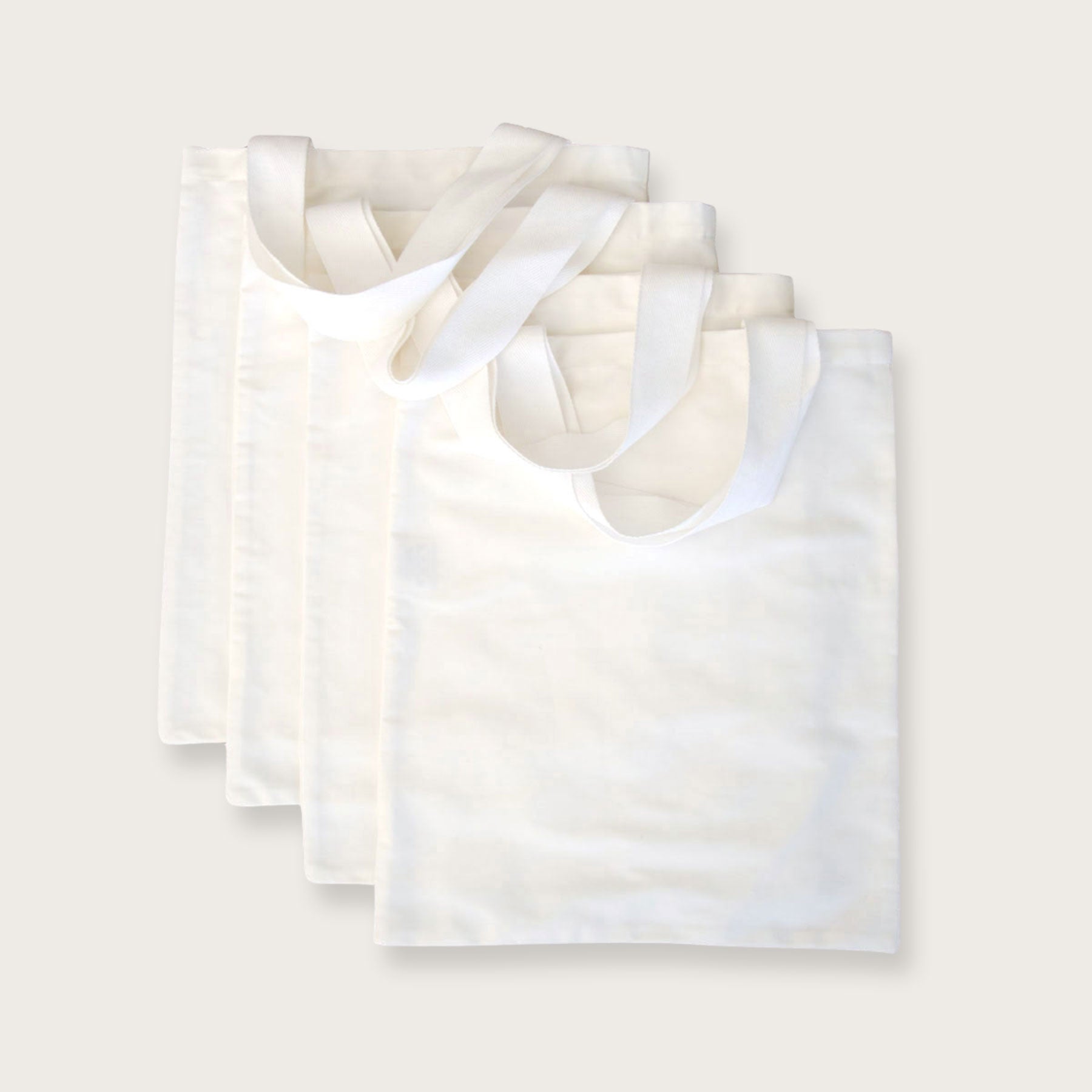 Blank Tote Shopper Bag - Set of 4