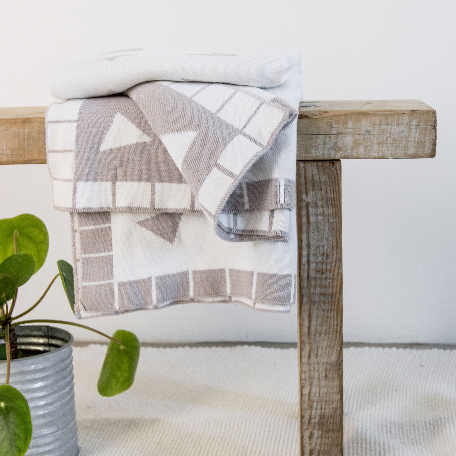 Misty Grey Teepee Blanket