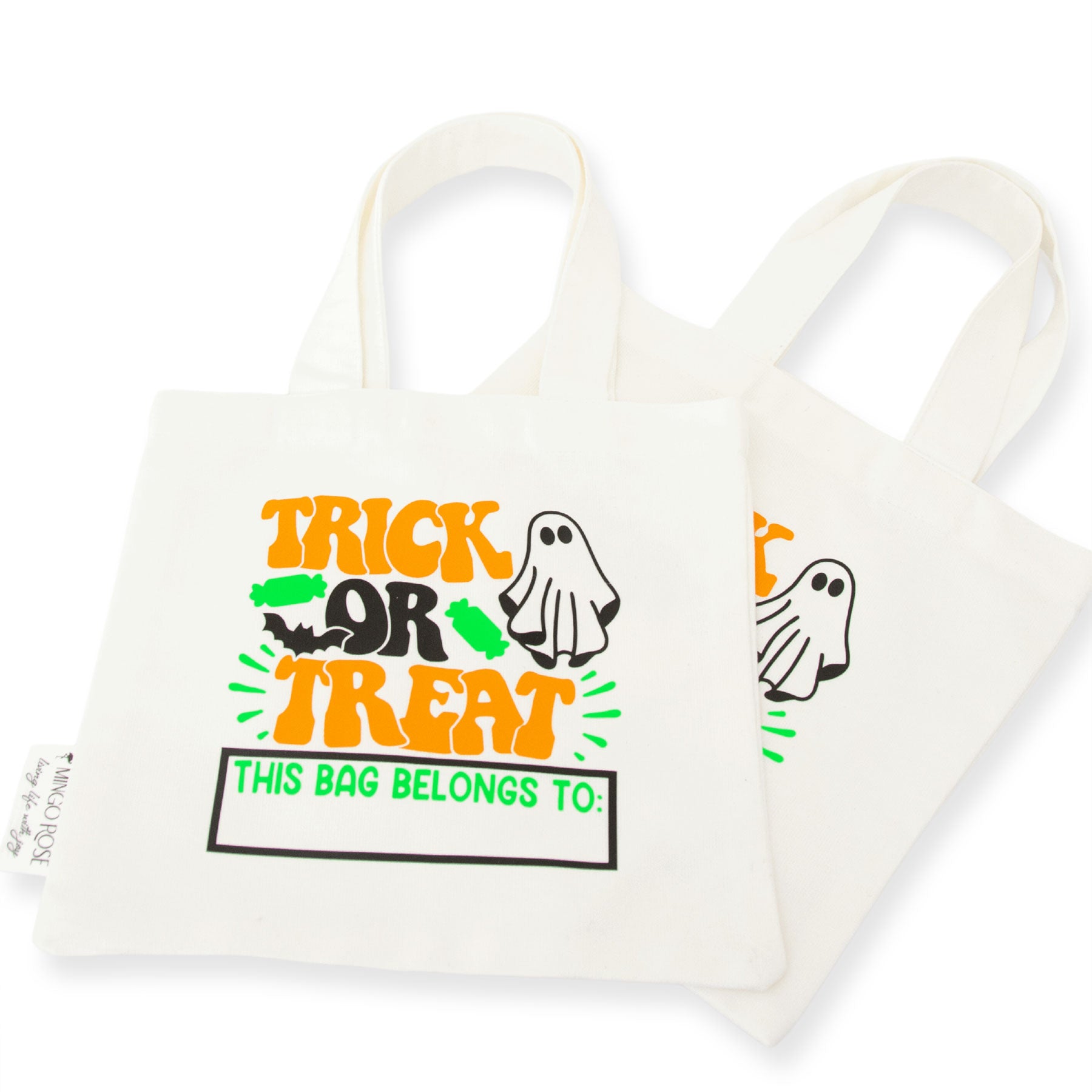 Personalised Halloween Treat Bags - Pair