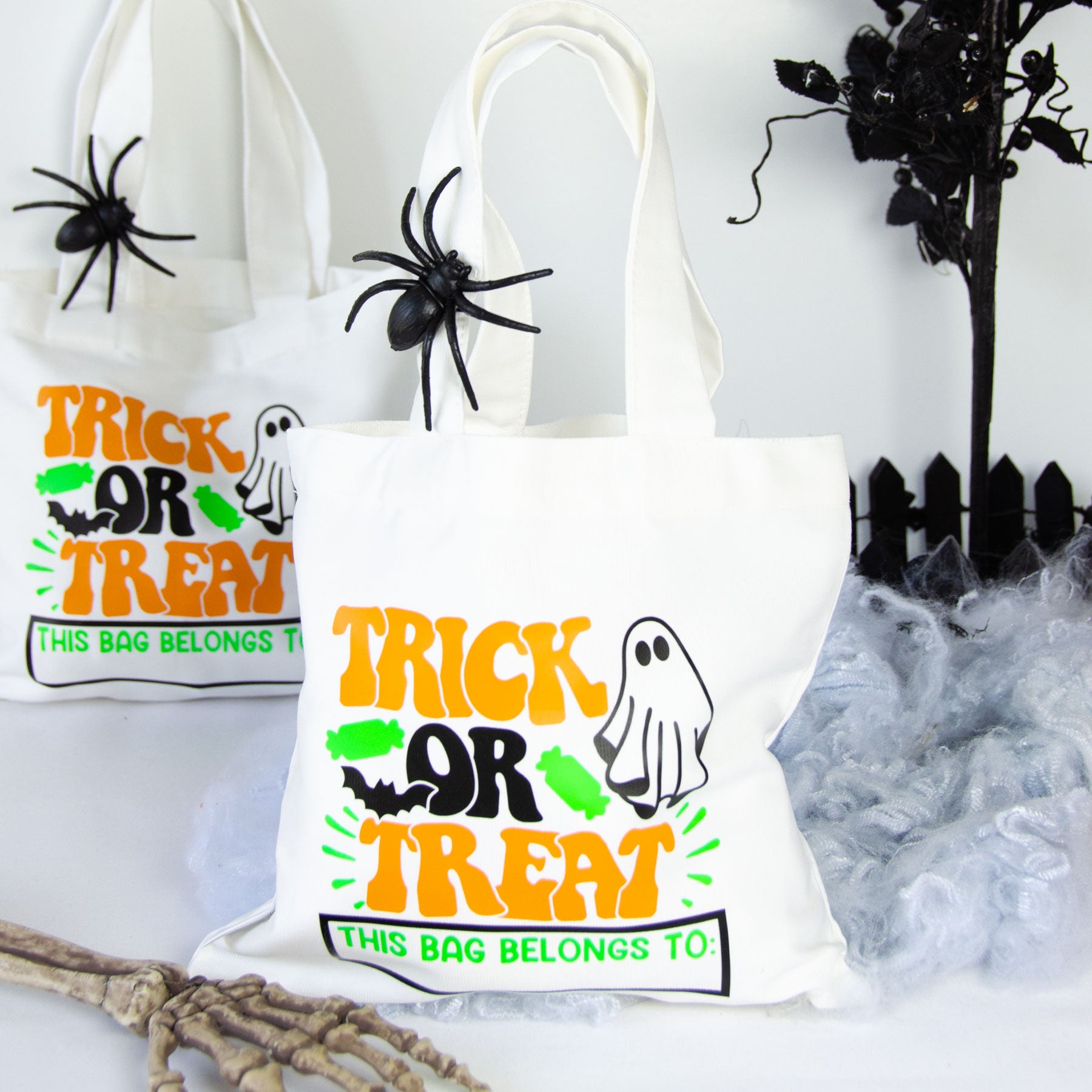 Personalised Halloween Treat Bags - Pair