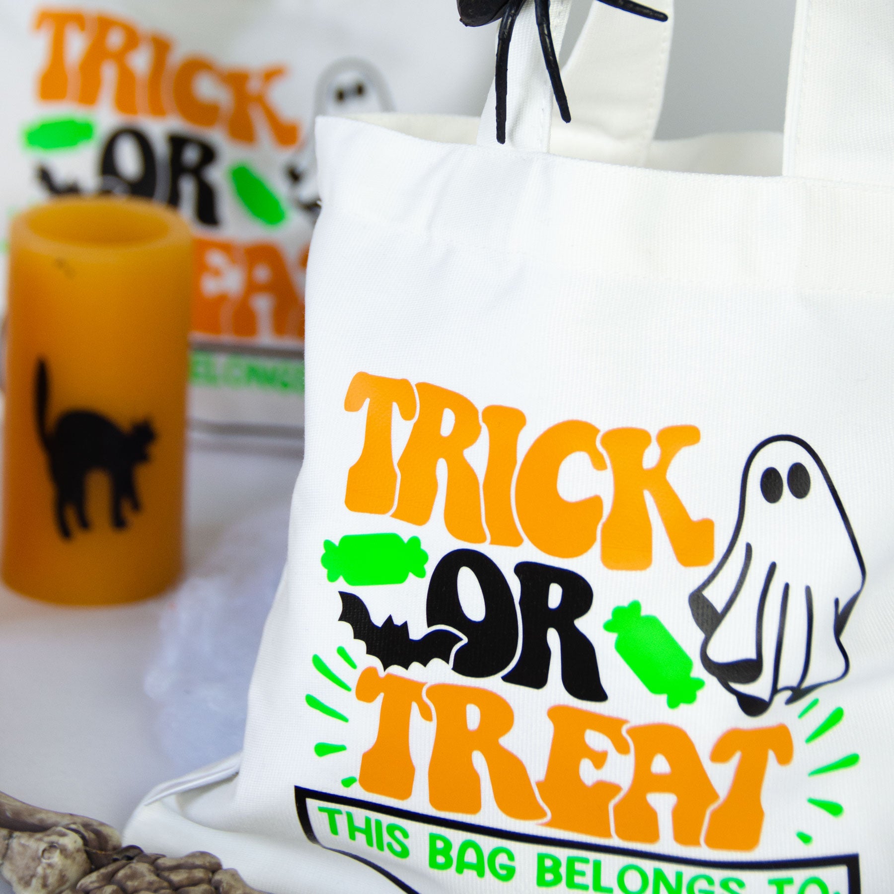Personalised Halloween Treat Bags - Pair