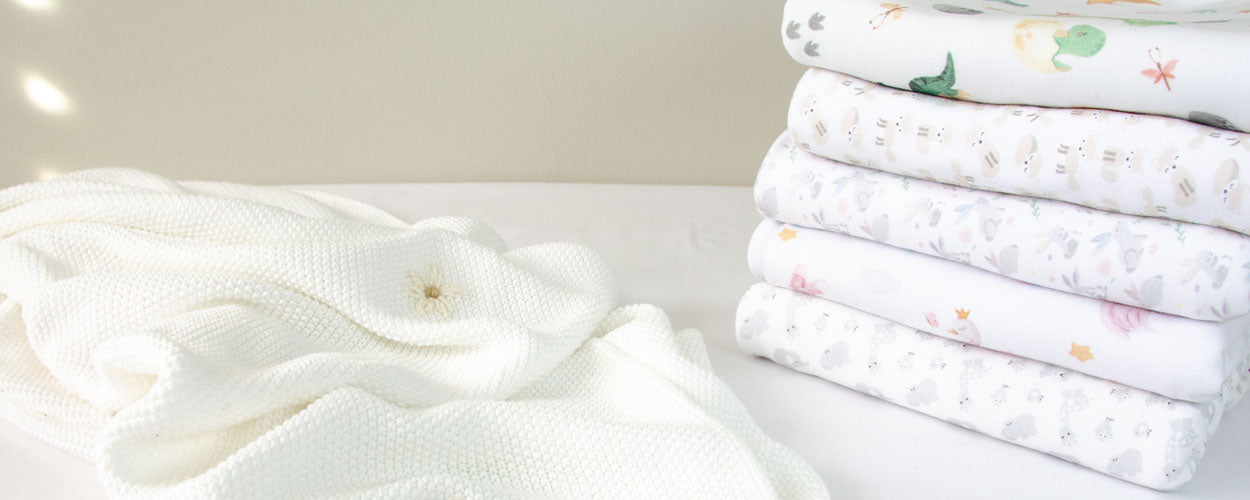 Cotton Knit Swaddle Blankets