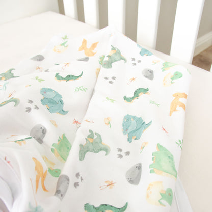 Delightful Dino Blanket &amp; Hat Gift Set