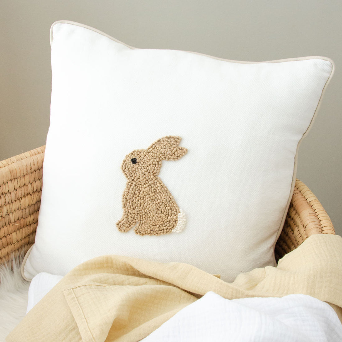 Hand-Made Bunny Decor Cushion