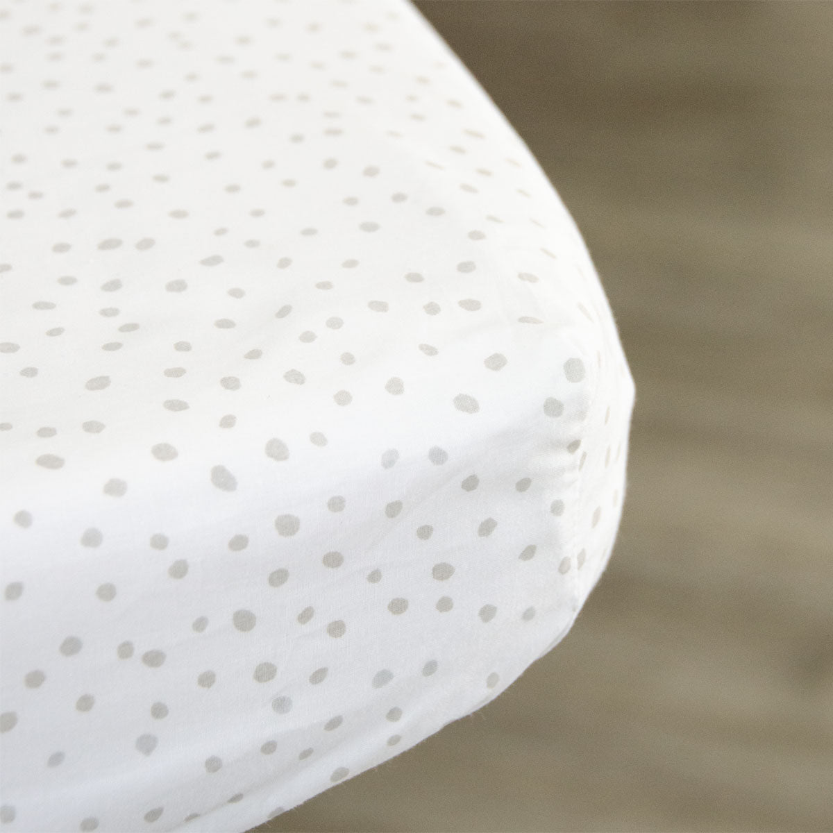 Grey Spot Fitted Sheets