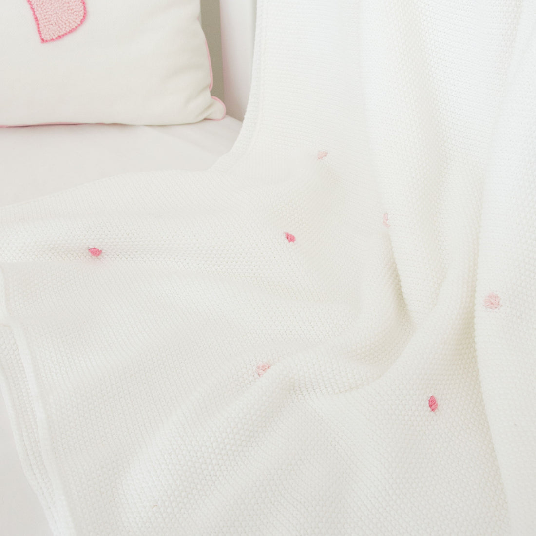 Hand-Stitched Crocheted Cot Blanket