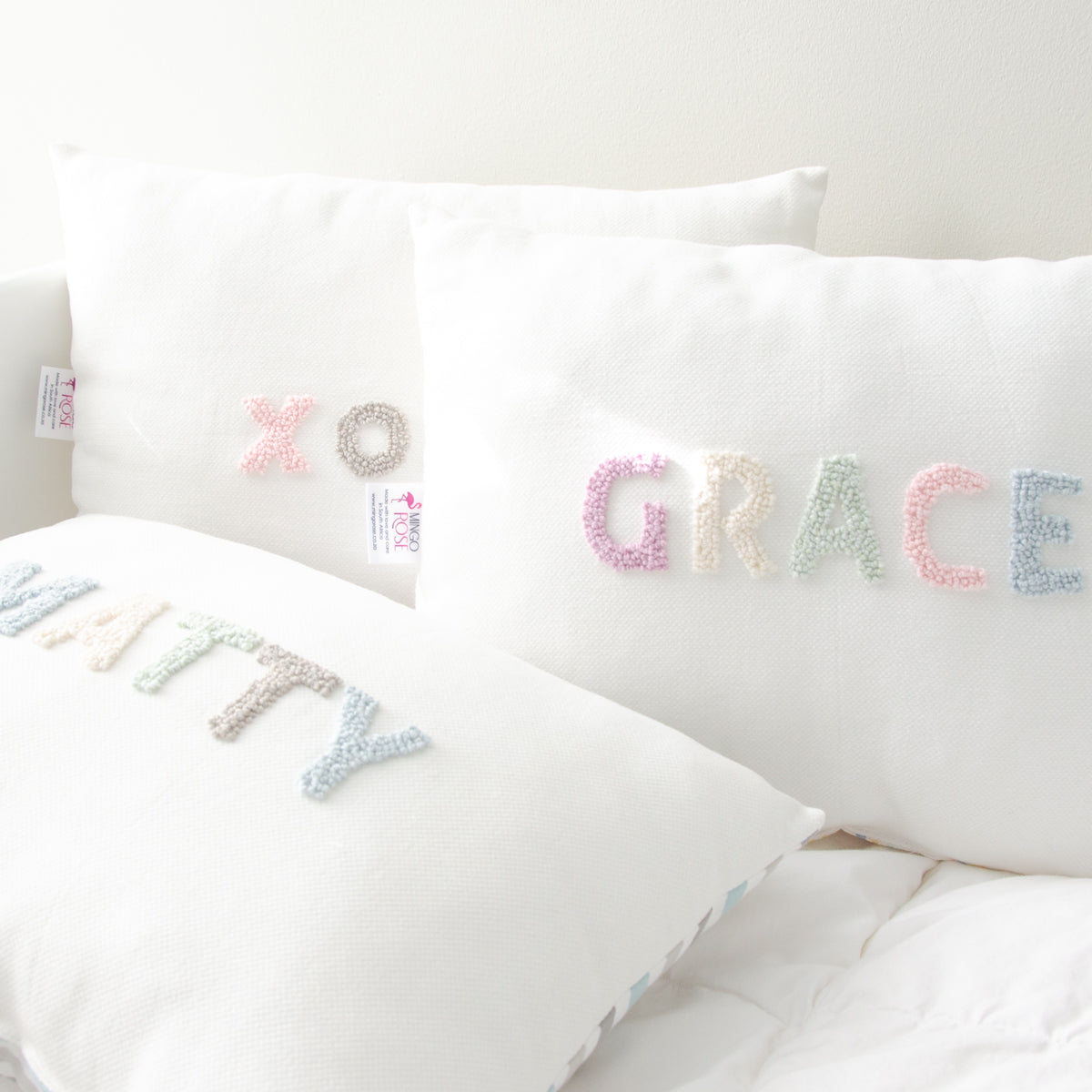 Personalised Decor Scatter Cushion Mingo Rose