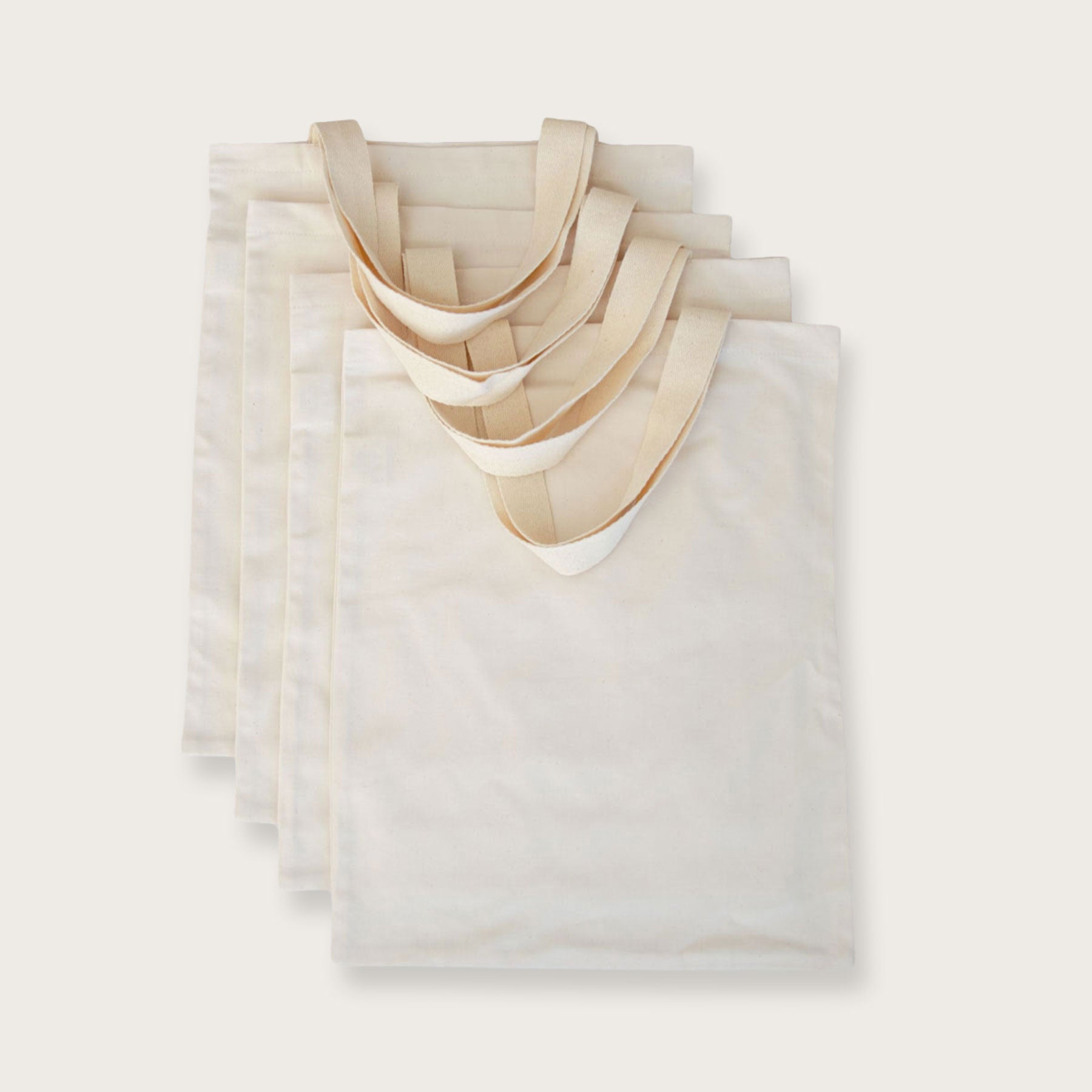 Blank Tote Shopper Bag - Set of 4