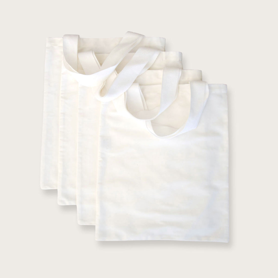 Blank Tote Shopper Bag - Set of 4